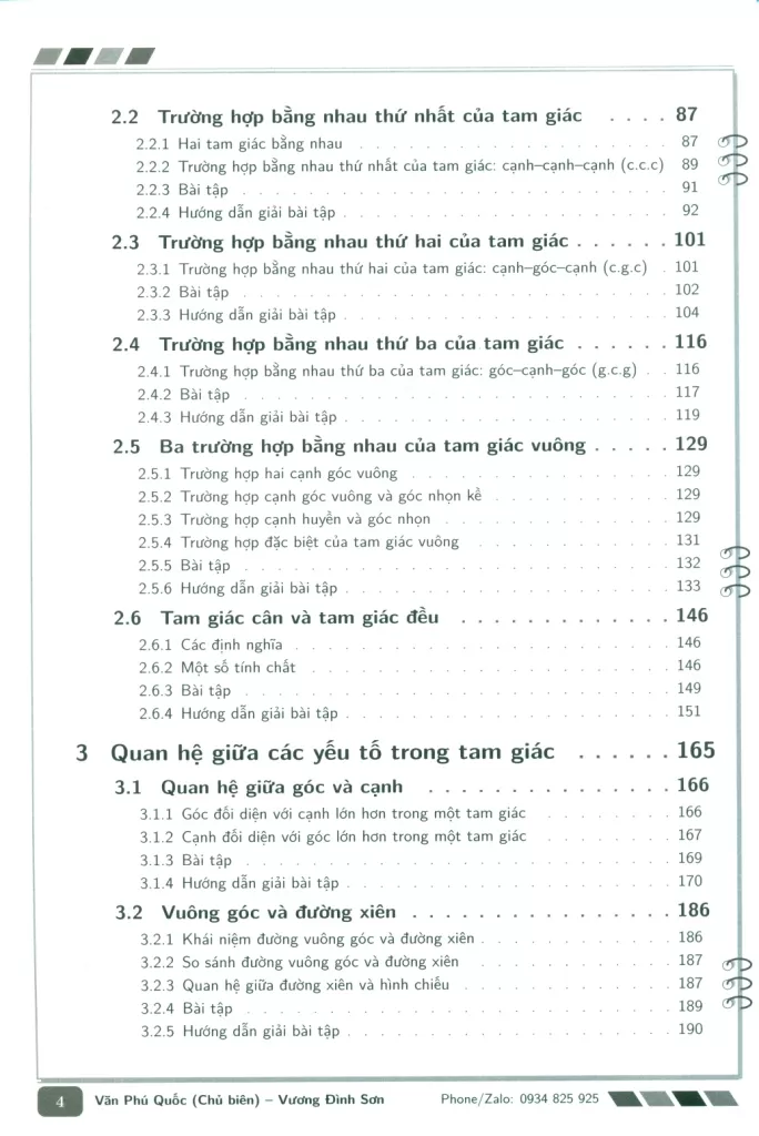 CÁC CHUYÊN ĐỀ BỒI DƯỠNG HỌC SINH GIỎI TOÁN LỚP 7 - TẬP 2 (Hình học)